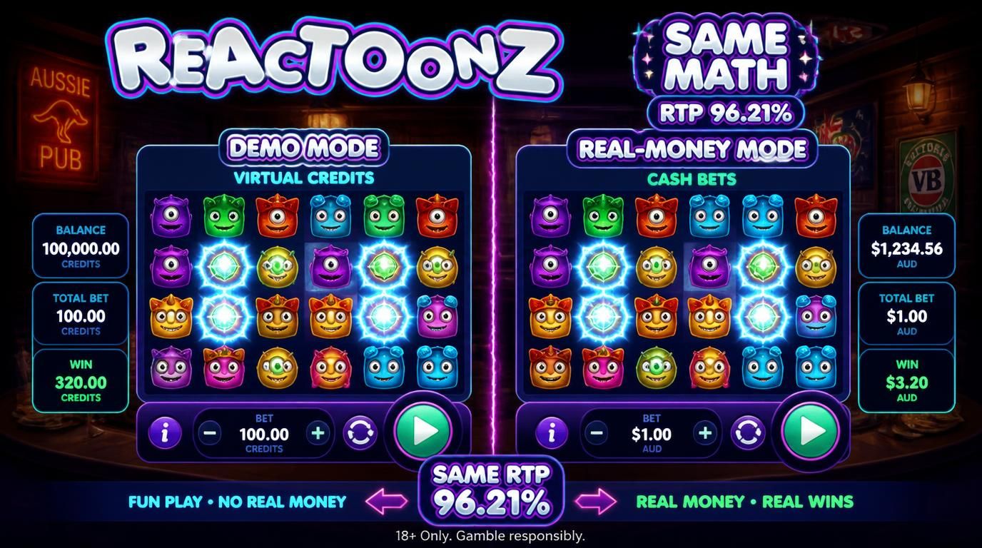 Demo vs real mode comparison.